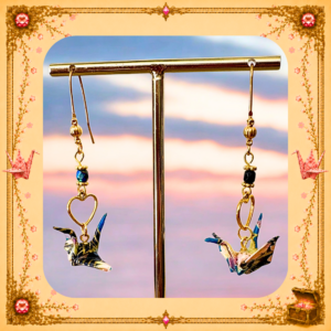 Boucles d'oreilles origami - Talisman d'Izumi Ni
